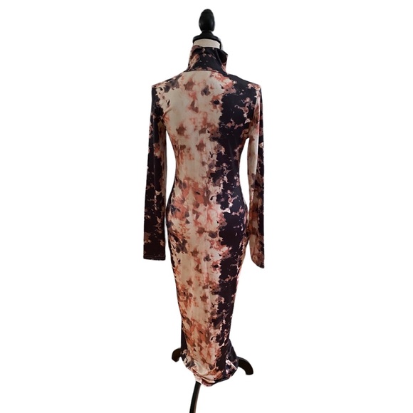 Long Sleeve Mock Neck Maxi Dress - Picture 3 of 3